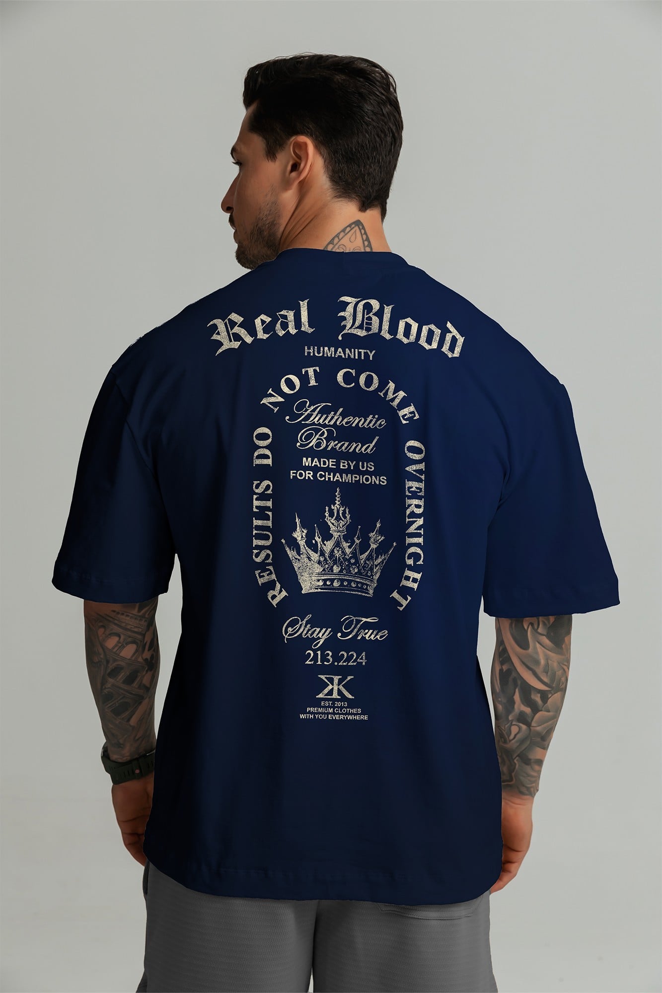 CAMISETA REAL BLOOD OVERSIZED MARINHO