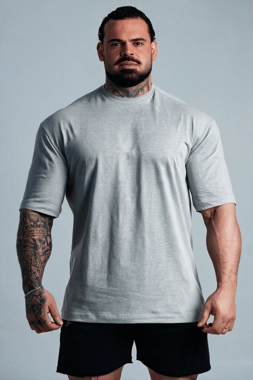 CAMISETA OVERSIZED BASIC MESCLA
