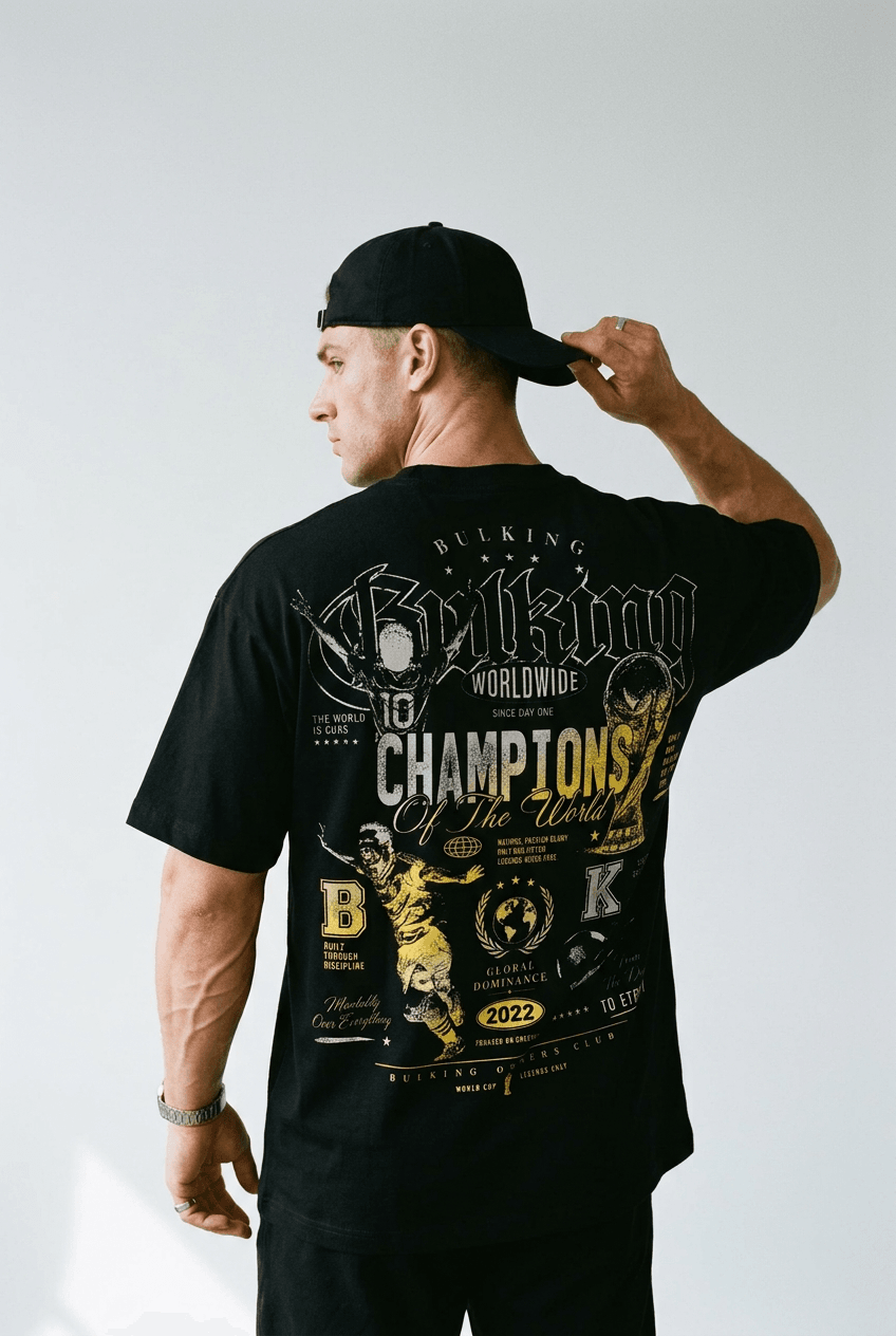 CAMISETA OVERSIZED BR CHAMPIONS PRETA