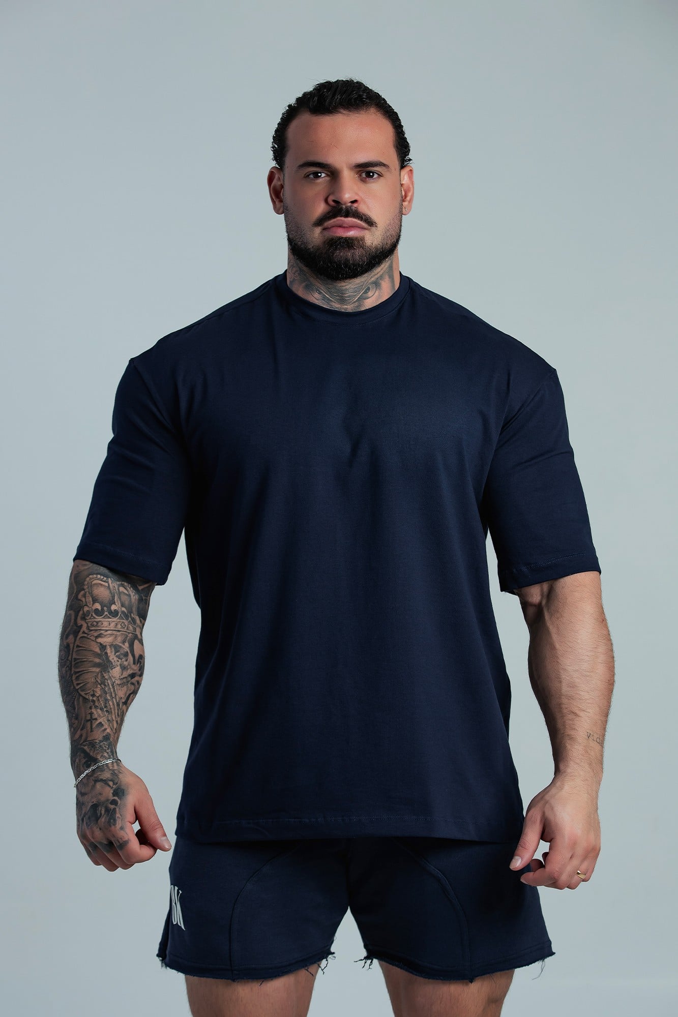 CAMISETA OVERSIZED BASIC MARINHO