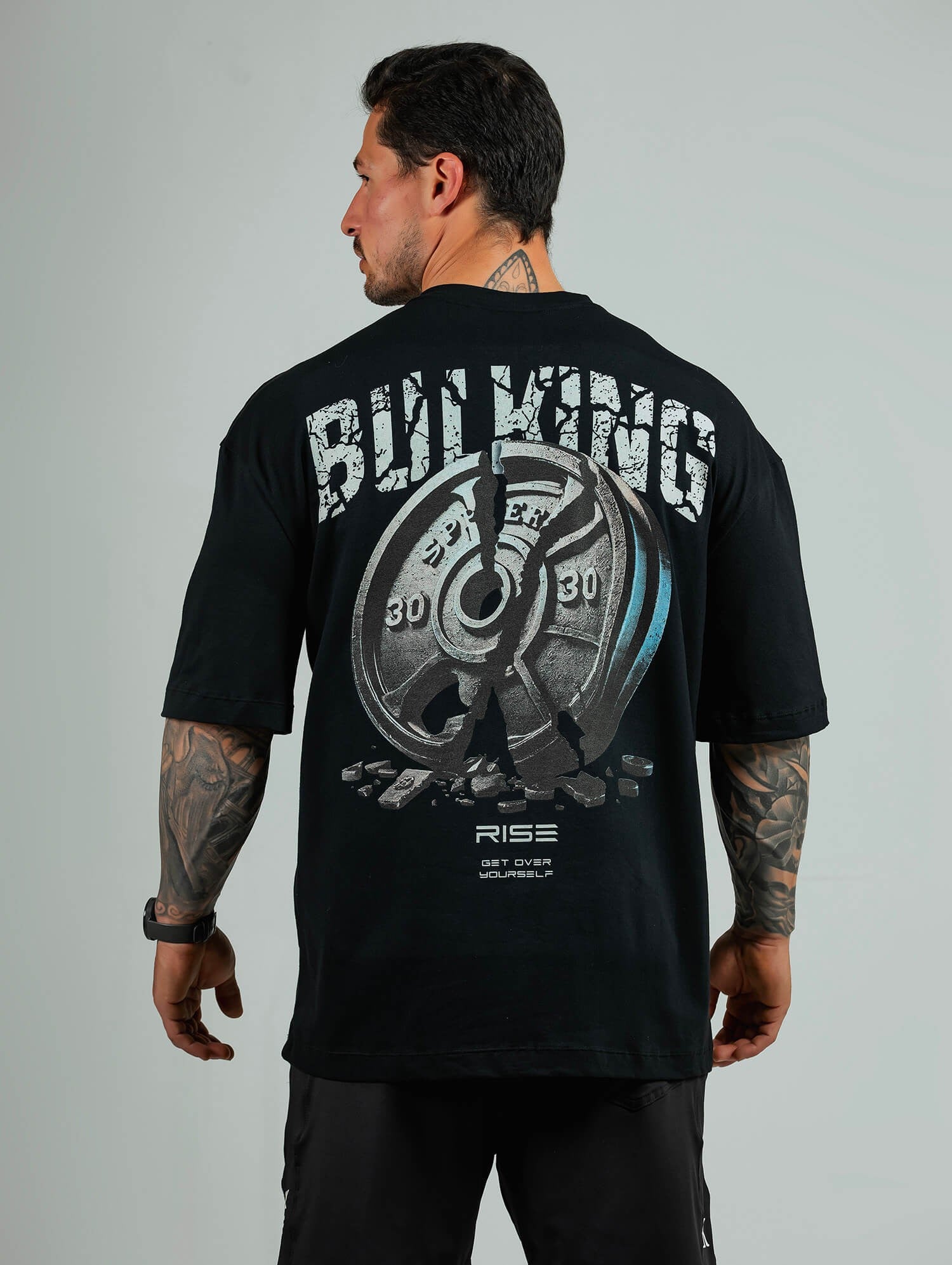 CAMISETA OVERSIZED DESTRUCTION PRETA